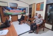Polsek Ciwaru Gelar Nobar Piala Dunia 2026 Bersama Masyarakat di Mako Polsek