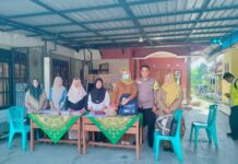 Bhabinkamtibmas Monitoring Kegiatan Posyandu di Dusun Wage Desa Kapandayan