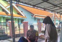 Dukung Program Kesehatan Masyarakat, Bhabinkamtibmas Monitoring Posyandu di Dusun Wage Desa Kapandayan