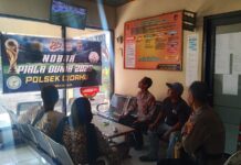 Polsek Cidahu Gelar Nobar Piala Dunia 2026 Laga Iran VS New Zealand Bersama Warga