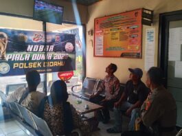 Polsek Cidahu Gelar Nobar Piala Dunia 2026 Laga Iran VS New Zealand Bersama Warga