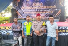 Bhabinkamtibmas Kapandayan Amankan Kegiatan Tasyakur Khotmil Qur’an dan Juz ‘Amma Binnadzhor di Desa Kapandayan