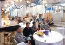 Bhabinkamtibmas Amankan Hiburan Organ Dangdut di Hajatan Warga Desa Ciawilor