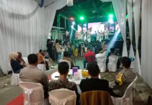 Pengamanan Hiburan Organ Dangdut, Bhabinkamtibmas Polsek Ciawigebang Polres Kuningan Jaga Kondusivitas Hajatan Warga Desa Ciawilor