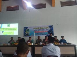 Bhabinkamtibmas Desa Sidaraja Hadiri Seleksi Calon Kadus Manis