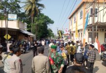 Sinergitas Polsek Ciawigebang Bersama TNI dan Satpol PP Amankan Pawai Tahun Baru Islam 1448 H di Desa Ciawilor