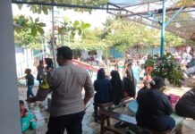 Bhabinkamtibmas Polsek Ciawigebang Tingkatkan Patroli KRYD Siang Hari di Dino Waterpark Selama Libur Panjang Sekolah