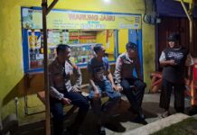Polsek Cidahu Gelar Patroli Malam, Himbau Warga Perkuat Siskamling