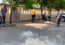 Polsek Ciawigebang Gelar Bhakti Religi Bersihkan Masjid At Taqwa Sambut HUT Bhayangkara ke-80