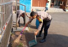 Sambut HUT Bhayangkara ke-80, Polsek Ciawigebang Laksanakan Bhakti Religi di Masjid At Taqwa