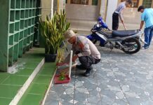 Wujud Kepedulian Polri, Polsek Ciawigebang Polres Kuningan Laksanakan Bhakti Religi di Masjid At Taqwa