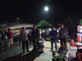 GIAT ANGGOTA PATROLI MEMBERIKAN HIMBAUAN AGAR TETAP JAGA KEAMANAN
