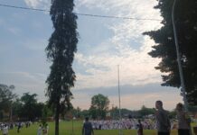 Berikan Rasa Aman dan Khusyuk, Polsek Mandirancan Amankan Pelaksanaan Shalat Idul Adha di Lapangan Bola