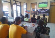Guna Mengantisipasi Kerawanan Malam Hari, Polsek Mandirancan Kemas Patroli Kamtibmas Lewat Agenda Nobar Piala Dunia