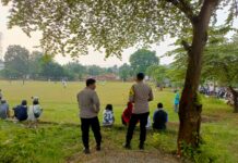 Cegah Aksi Curanmor di Area Olahraga, Personel Polsek Mandirancan Perketat Pengamanan Lapangan dan Kantong Parkir Turnamen Remako