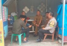 Bhabinkamtibmas Polsek Kramatmulya Sambangi Kantor Pemerintahan Desa Gandasoli