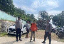 Melaksanakan Patroli Siang Polsek Kramatmulya, Antisipasi C3 dan Gangguan Kamtibmas Sambangi OW Lembah Cilengkrang Desa Pajambon