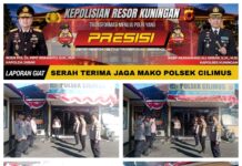 Polsek Cilimus Pastikan Pelayanan Kepolisian Tetap Berjalan Melalui Serah Terima Tugas Jaga Mako yang Tertib