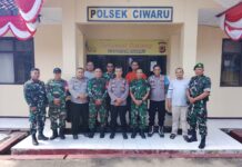 Koramil Ciwaru Sampaikan Ucapan Hari Bhayangkara ke-80, Perkuat Sinergitas TNI–Polri
