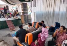 Bhabinkamtibmas Polsek Ciawigebang Amankan Hiburan Organ Dangdut di Hajatan Warga Desa Ciawigebang
