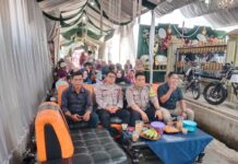 Bhabinkamtibmas Polsek Ciawigebang Hadir Jaga Keamanan Hiburan Organ Dangdut di Desa Ciawigebang