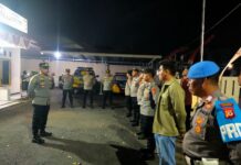 KAPOLSEK SUBANG PIMPIN APEL KRYD GABUNGAN POLSEK ZONA 3, PERKUAT SINERGI JAGA KAMTIBMAS