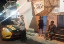 Personel Polsek Ciawigebang Intensifkan Patroli Malam Minggu, Antisipasi C3 dan Gangguan Kamtibmas