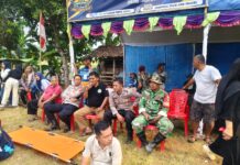 Personel Polsek Ciwaru Laksanakan Pengamanan Turnamen Sepak Bola Bupati Cup 2026 di Desa Baok