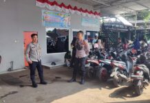 Patroli KRYD Siang Hari, Personel Polsek Ciawigebang Antisipasi Curanmor di Area Parkir Dino Waterpark