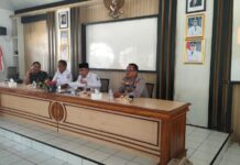 Kanit Samapta Polsek Ciawigebang Hadiri Rapat Koordinasi Tingkat Kecamatan Ciawigebang