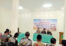 KAPOLSEK SUBANG HADIRI GIAT PENYULUHAN HUKUM BAGI KEPALA DESA SE KECAMATAN CILEBAK.