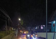Bhabinkamtibmas Desa Pamijahan Amankan dan Kawal Pawai Obor Peringatan Tahun Baru Islam 1448 H
