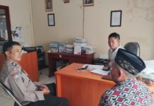 Silaturahmi Kamtibmas, Bhabinkamtibmas Desa Muncangela Ajak Perangkat Desa Jaga Kondusivitas Wilayah