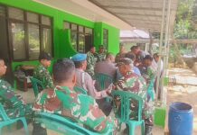 TNI-Polri Perkuat Sinergitas dan Keakraban Melalui Silaturahmi di Koramil Ciwaru