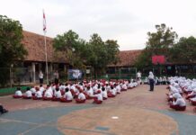PS. Panit 1 Binmas Tanamkan Disiplin dan Kesadaran Hukum kepada Siswa Baru SMPN 5 Ciawigebang
