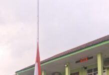 Polsek Ciawigebang Pimpin Upacara Pembukaan MPLS di SMK Model Patriot IV Ciawigebang
