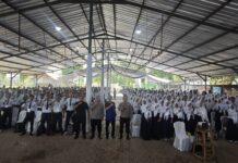 Kanit Reskrim Polsek Luragung Menjadi Pemateri bagi Siswa Baru SMKN 1 Luragung