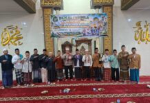 Polsek Ciawigebang Ikut Sukseskan Gerakan Shalat Subuh Berjamaah Anak Muslim Kabupaten Kuningan di Masjid Al Fudhola