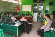 Kapolsek Ciawigebang Pererat Sinergitas, Silaturahmi ke Koramil 1509/Ciawigebang