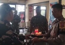 Koramil Ciawigebang Beri Kejutan Hari Bhayangkara ke-80, Pererat Sinergitas dengan Polsek Ciawigebang
