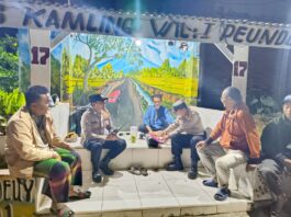 Patroli Malam Hari Polsek Pancalang Perkuat Pengamanan Wilayah, Antisipasi Tawuran, Geng Motor, C3, dan Gangguan Kamtibmas Melalui Strong Point serta Sambang Warga di Desa Patalagan