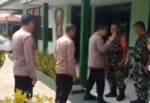 Perkokoh Sinergitas TNI-Polri, Kapolsek Kuningan Beserta Anggota Gelar Silaturahmi ke Koramil 1501 Kuningan