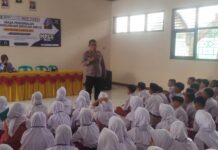 Kapolsek Pancalang Berikan Edukasi Pencegahan Bullying, dan Penyalahgunaan Narkoba kepada Siswa Baru SMPN 2 Pancalang dalam Kegiatan MPLS