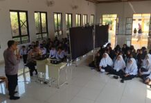 Kapolsek Pancalang Berikan Edukasi Kamtibmas kepada Siswa Baru SMP Ponpes Nurul Hayah 2 Pancalang dalam Kegiatan MPLS, Tekankan Pencegahan Bullying, Tawuran, dan Pentingnya Disiplin serta Keselamatan Berlalu Lintas