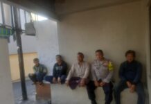 Bhabinkamtibmas Polsek Kramatmulya Sambangi Ojeg Pangkalan Desa Cikubangsari