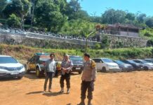 Polsek Kramatmulya laksanakan Patroli Siang, Antisipasi C3 dan Gangguan Kamtibmas Sambangi Objek Wisata Lembah Cilengkrang Desa Pajambon