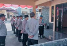 Tegas di Barisan Apel Pagi, Kanit Propam Polsek Mandirancan Bakar Semangat Disiplin Anggota