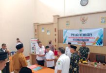 Kapolsek Ciawigebang Hadiri Pelantikan Kadus Pahing