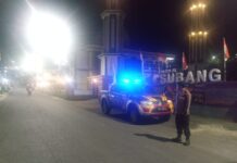 POLSEK SUBANG POLRES KUNINGAN LAKUKAN PATROLI MALAM CEGAH GANGGUAN KAMTIBMAS.
