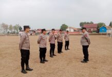 Apel Kesiapan Digelar, Polsek Ciawigebang Siapkan Pengamanan Turnamen Bupati Cup 2026 di Desa Ciawilor